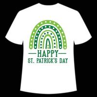 Lycklig st. Patricks dag skjorta skriva ut mall, tur- behag, irländska, alla har en liten tur typografi design vektor