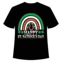 Lycklig st. Patricks dag skjorta skriva ut mall, tur- behag, irländska, alla har en liten tur typografi design vektor
