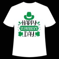 Lycklig st Patricks dag skjorta skriva ut mall, tur- behag, irländska, alla har en liten tur typografi design vektor