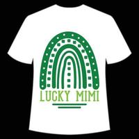 tur- mimi st. Patricks dag skjorta skriva ut mall, tur- behag, irländska, alla har en liten tur typografi design vektor