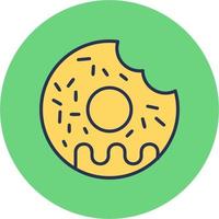 Donut-Vektor-Symbol vektor