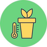 Pflanze Temperatur Vektor Symbol