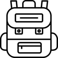 Rucksack-Vektor-Symbol vektor