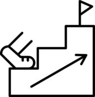 Schritt Vektor Symbol
