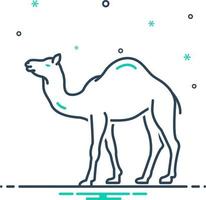 mix ikon för kamel vektor
