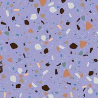 mjuk himmel violett terrazzo mönster för webb och skriva ut design vektor