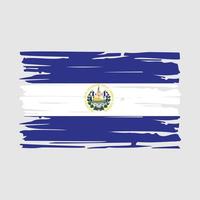 El Salvador flagga borste vektor