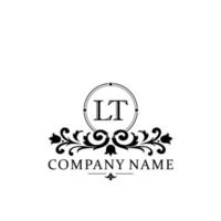 Brief lt Blumen- Logo Design. Logo zum Frauen Schönheit Salon Massage kosmetisch oder Spa Marke vektor