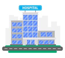 Sjukhusbyggnad vektor