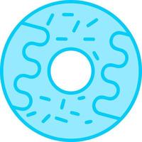 Donut-Vektor-Symbol vektor