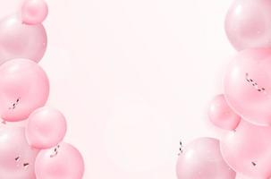 färgrik Semester fest ballonger vektor illustration