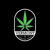 Marihuana oder Cannabis im Kreis Ellipse Hexagon Emblem Bild Grafik Symbol Logo Design abstrakt Konzept Vektor Aktie. können Sein benutzt wie ein Symbol verbunden zu Natur Gesundheit oder Arzneimittel.