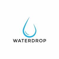 Wassertropfen-Logo-Vektor-Design-Vorlage vektor