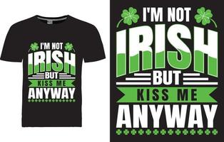 St. Patrick's Day T-Shirt-Designs vektor