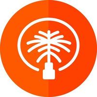Palm Jumeirah-Vektor-Icon-Design vektor