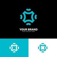 einfaches, minimalistisches, modernes, einzigartiges Logo-Design vektor