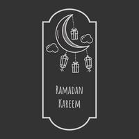 Vektor Illustration von Hand gezeichnet Ramadan kareem Hintergrund Vorlage