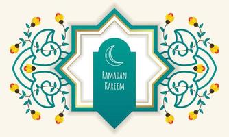 Ramadan kareem Gruß Karte Vorlage. - - Vektor. vektor