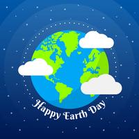 Welt Earth Day Illustration Vektor Vorlagen