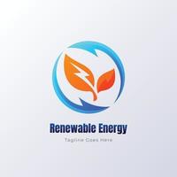 verlängerbar Energie Logo Vorlage Design vektor