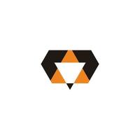 Dreieck bunt Stift gestalten einfach Logo Vektor