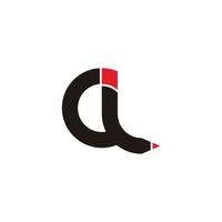 Brief cl einfach Bleistift gestalten Symbol Logo Vektor