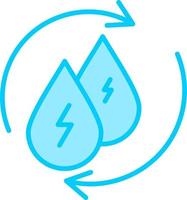 Wasser Energie Vektor Symbol