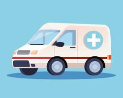 Symbol für den Autotransport des Krankenwagens vektor