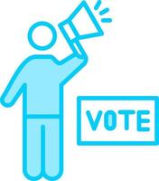 Vektorsymbol für Abstimmungskampagnen vektor