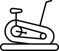 stationär Fahrrad Vektor Symbol