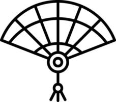 Chinesisch Ventilator Vektor Symbol