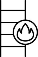 Feuer Leiter Vektor Symbol