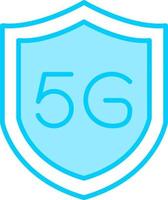 5g Internet Schutz Vektor Symbol