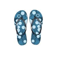 flip flops med hawaiisk konsistens isolerad på vit bakgrund vektor