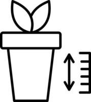 Pflanze Wachstum Diagramm Vektor Symbol