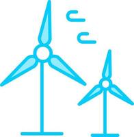 Vektorsymbol für Windkraftanlagen vektor