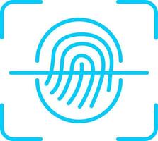 Finger Scanner Vektor Symbol