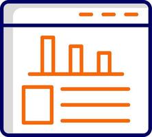 Statistik-Vektorsymbol vektor