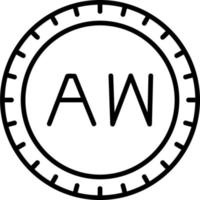 Aruba wählen Code Vektor Symbol