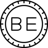 Belgien wählen Code Vektor Symbol