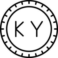 Cayman Inseln wählen Code Vektor Symbol