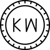 Kuwait wählen Code Vektor Symbol