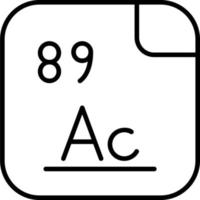 Aktinium Vektor Symbol