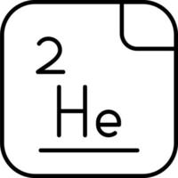 Helium Vektor Symbol