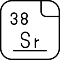 Strontium Vektor Symbol