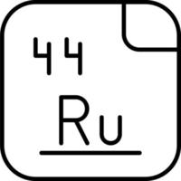 rutenium vektor ikon