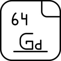 Gadolinium Vektor Symbol