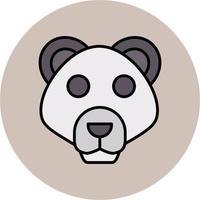 Panda-Vektor-Symbol vektor
