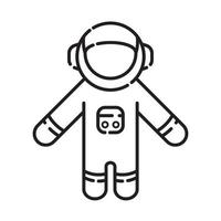 Vektor Linie Astronaut. Linie Astronaut. Vektor Illustration.