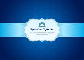 Ramadan Kareem Vektor Hintergrund